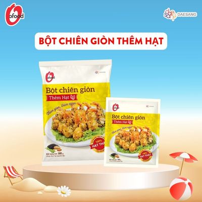 [O'FOOD VN] BỘT CHIÊN GIÒN THÊM HẠT O'FOOD 500G– BỘT CHIÊN GIÒN RỤM, THƠM NGON, TIỆN LỢI TẠI NHÀ