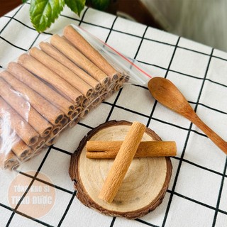 Quế thanh cạo vỏ 100g, quế thanh đẹp 8cm, cay, thơm, pha trà, gia vị nấu ăn, trang trí, xông nhà