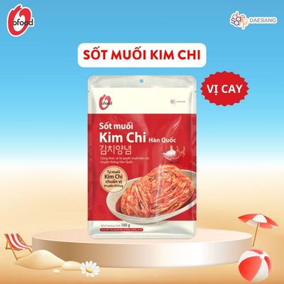 [O'FOOD VN] SỐT MUỐI KIM CHI O'FOOD 180G – SỐT KIM CHI CAY CHUẨN VỊ HÀN QUỐC, ĐẬM ĐÀ, THƠM NGON