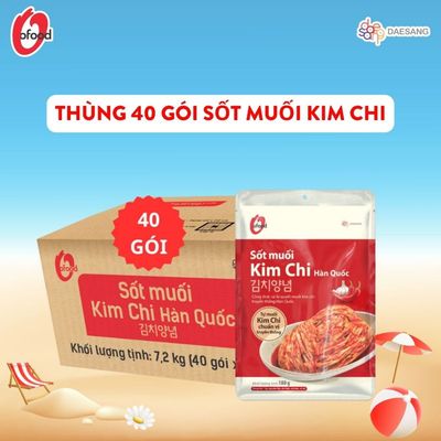 [O'FOOD VN] [THÙNG 40 GÓI] SỐT MUỐI KIM CHI O'FOOD 180G – CHUA CAY, CHUẨN VỊ HÀN QUỐC