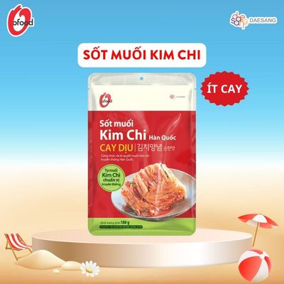 [O'FOOD VN] SỐT MUỐI KIM CHI CAY DỊU O'FOOD 180G – SỐT KIM CHI CHUẨN VỊ HÀN QUỐC, ĐẬM ĐÀ, THƠM NGON