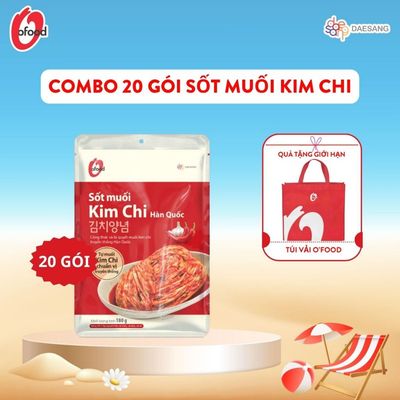 [O'FOOD VN] COMBO 20 GÓI SỐT MUỐI KIM CHI O'FOOD 180G – SỐT KIM CHI CHUẨN VỊ HÀN QUỐC, ĐẬM ĐÀ
