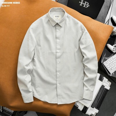 Áo sơ mi nam HEBOZ oxford slim fit 4M chất vải dày dặn phù hợp công sở - 00003296