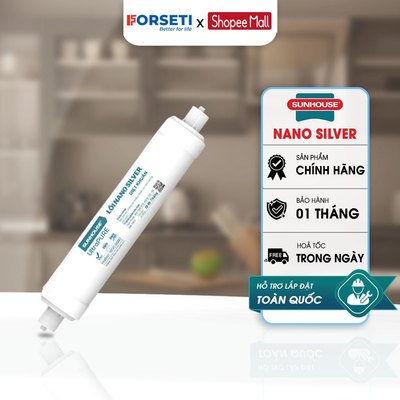 Lõi lọc nước số 5 Nano Silver chính hãng SUNHOUSE - Diệt khuẩn, Khử mùi hôi, tạo khoáng, tạo vị ngọt