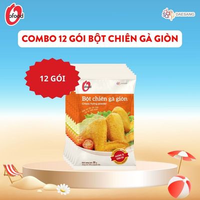 COMBO 12 Bột chiên gà giòn gói 35g O'Food