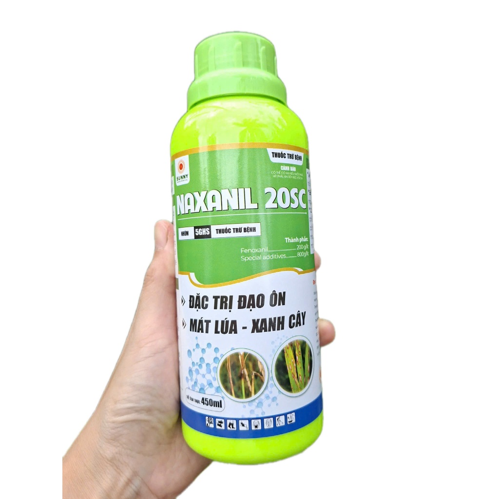[TRUNG THIEN THINH] NAXANIL 20SC Chai 450ml Trừ Đạo Ôn Lá, Đạo Ôn Cổ Bông, Mát Lúa, Xanh Cây