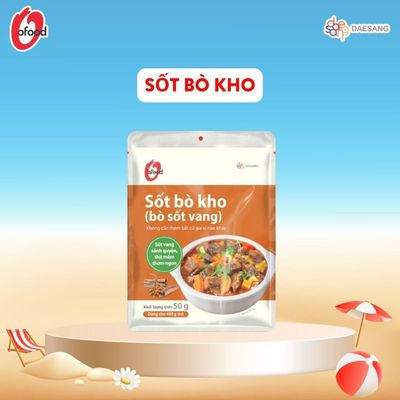Sốt bò kho, bò sốt vang O'food gói 50g