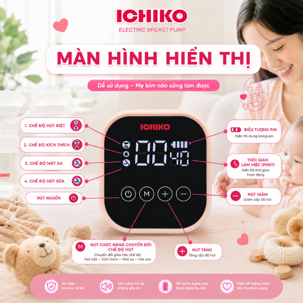 Máy Hút Sữa ICHIKO Nhật Bản