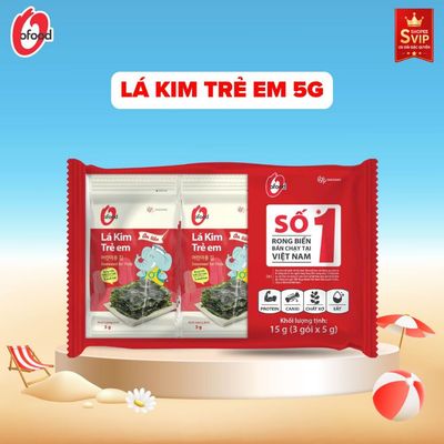 Lá kim ăn liền O’Food cho trẻ em – Lốc 3 gói – Đồ ăn vặt ngon
