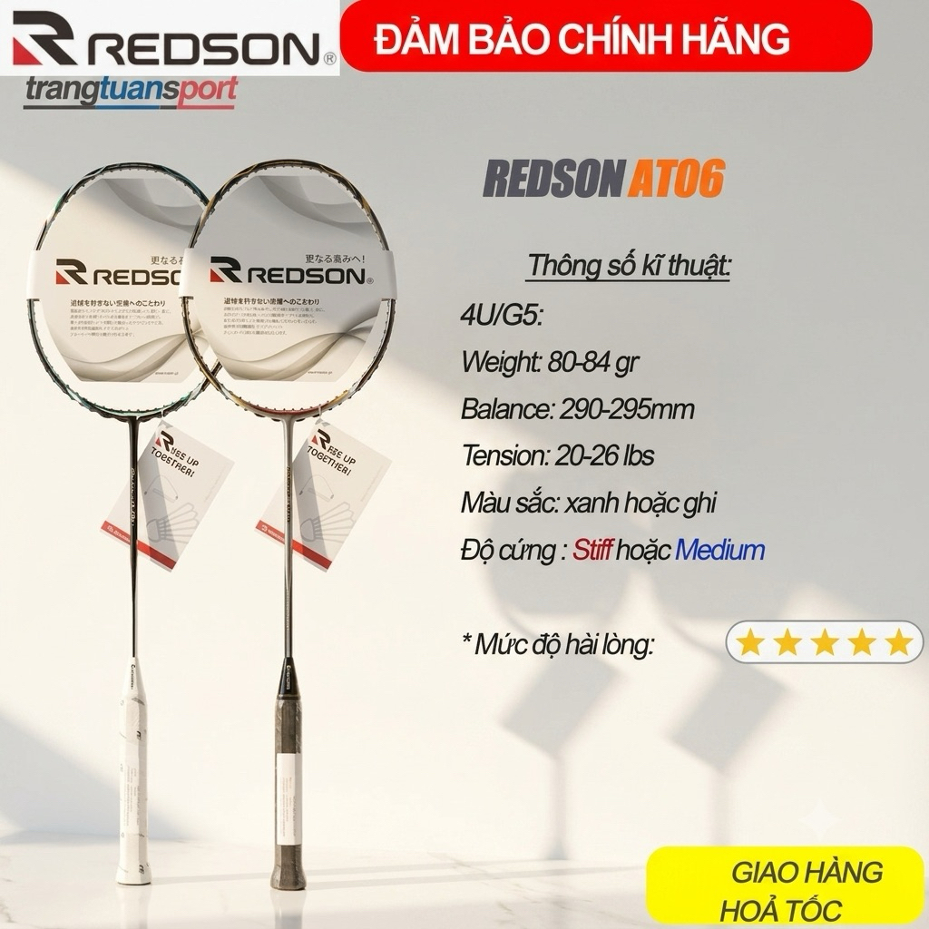 Vợt cầu lông cao cấp Redson AT06- bản mới nhất- chính hãng