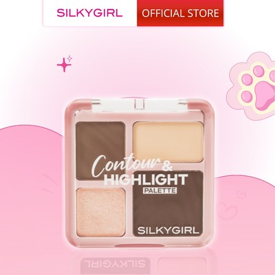 Phấn Tạo Khối & Bắt Sáng SILKYGIRL Contour & Highlight Palette 8.3g