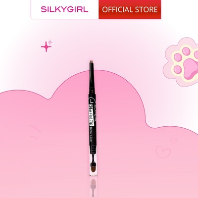 Chì mày hai đầu lâu trôi SILKYGIRL 24hr Flat Tip Brow Liner 0.15g