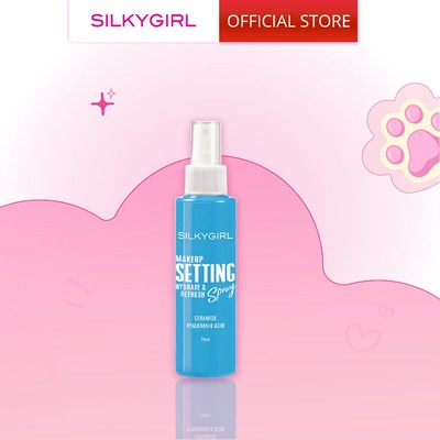 [Bao bì mới] Xịt Giữ Lớp Trang Điểm Cấp Ẩm Lâu Trôi Silkygirl Makeup Setting Spray - Hydrate & Refresh 70ml