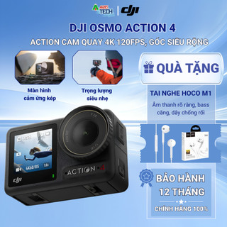 [Hoả tốc] Camera hành động DJI Osmo Action 4 Standard, Quay video 4K 120fps, Góc siêu rộng✔️Chính Hãng✔️BH 12 Tháng