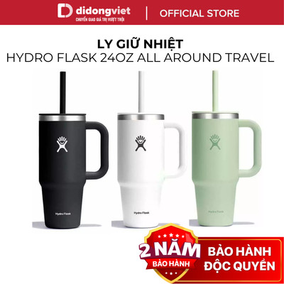 Ly Giữ Nhiệt Hydro Flask 24 OZ All Around Travel - Cao Cấp, An Toàn Cho Sức Khỏe - Hàng Chính Hãng