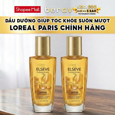 [MINISIZE] Combo 2 Dầu dưỡng tóc tinh dầu hoa tự nhiên L'Oreal Paris Elseve Extraordinary Oil Ultra Nourishing 30mlx2
