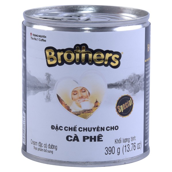 Sữa Đặc Có Đường Brothers Lon 390G