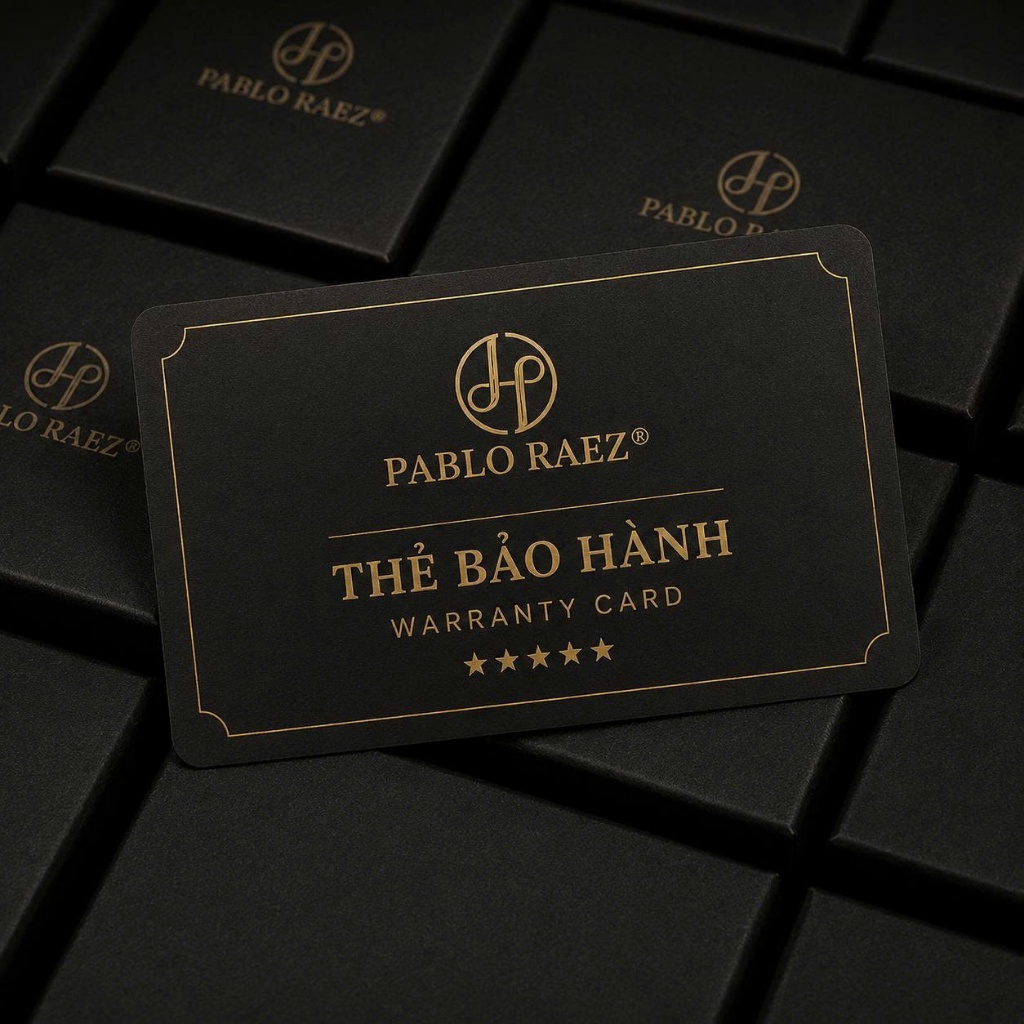 Thẻ bảo hành Pablo Raez
