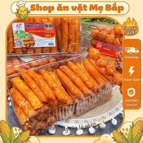 Bánh pò quẩy hộp lớn nhiều loại quẩy/xiên/viên/miếng Ngọc Quỳnh Paco Food