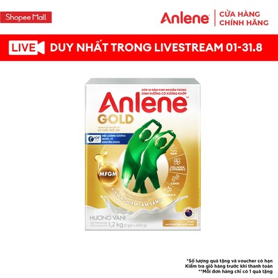 [KOL] Sữa bột Anlene Gold hương vani hộp 1.2kg
