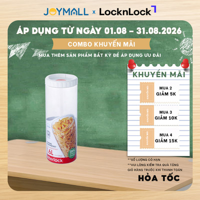 Hộp bảo quản thực phẩm Interlock LocknLock INL303W 1.6L, Hàng chính hãng,nhựa PET - JoyMall