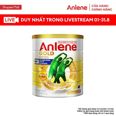 [KOL] Sữa bột Anlene Gold hương vani lon 800g
