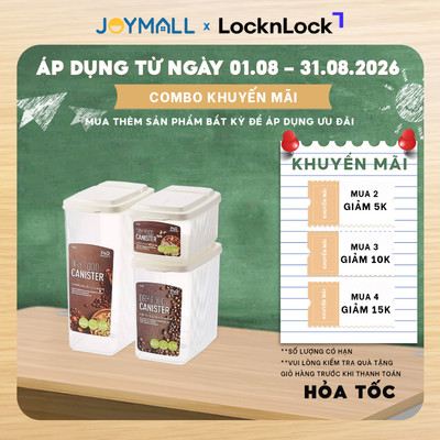 Hộp Bảo Quản Thực Phẩm LocknLock Dry Food P-1735 Nhiều Size , Hàng Chính Hãng, Mở 1 Chạm - JoyMall