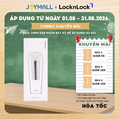 Ly Nhựa LocknLock Table Jug HAP515WHT 1.1L, Hàng Chính Hãng, Có Lõi Lọc Thép Không Gỉ  - JoyMall