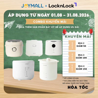 Nồi cơm điện Bianco LocknLock, Hàng chính hãng, nhiều dung tích, đa chức năng, chống dính - JoyMall