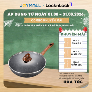 Chảo nhôm LocknLock sâu lòng chống dính LBU1285 28cm - Hàng chính hãng, dùng được bếp từ - JoyMall