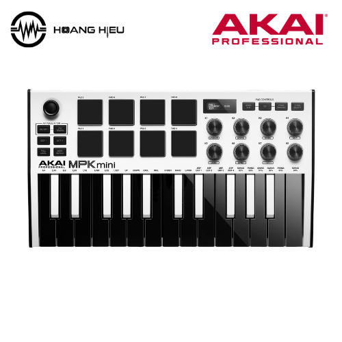 Đàn Akai MPK Mini 3 Trắng ( Cam Kết hàng Chính Hãng Hoàng Hiếu Dj - Bảo Hành 12 tháng ).