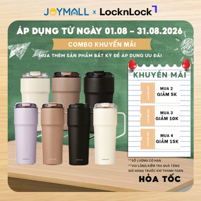 Ly Giữ Nhiệt LocknLock LHC4357 500ml Metro Cafe Tumbler, Hàng chính hãng, Thép Phủ Sứ - JoyMall