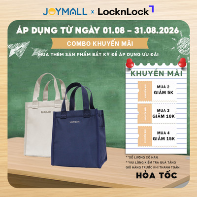 Túi đựng bộ hộp cơm LocknLock Daily Cooler, Table Mat HWB820 HWB821 HWB820GRN  - Hàng chính hãng - JoyMall
