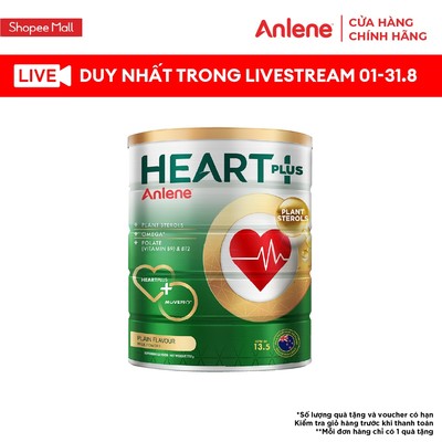 [KOL] Thực phẩm bổ sung Anlene Heart Plus với dưỡng chất chăm sóc sức khỏe tim mạch 750g/lon