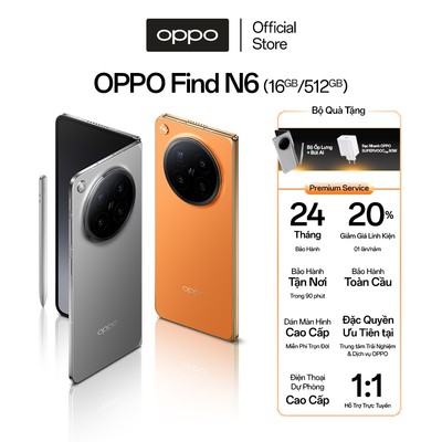 Điện thoại OPPO FIND N6 16GB/512GB  - AI Master FOLD