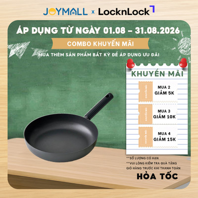 Chảo Chống Dính LocknLock Hard Light Pro Frypan, Hàng Chính Hãng, Dùng Được Mọi Loại Bếp - JoyMall