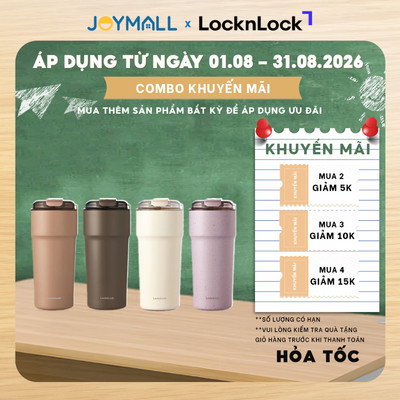 Ly Giữ Nhiệt Thép Phủ Sứ LocknLock Metro Cafe Tumbler 650ml LHC4359, Hàng Chính Hãng - JoyMall