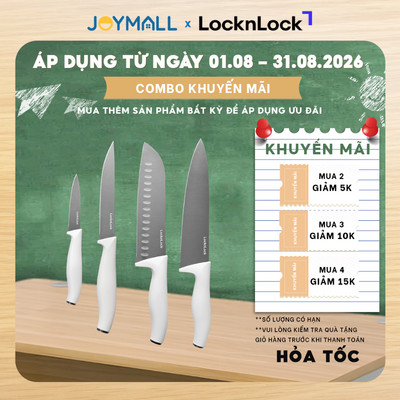Dao Nhà Bếp LocknLock CKK926WHT, CKK927WHT, CKK928WHT, CKK929WHT, Hàng Chính Hãng - JoyMall