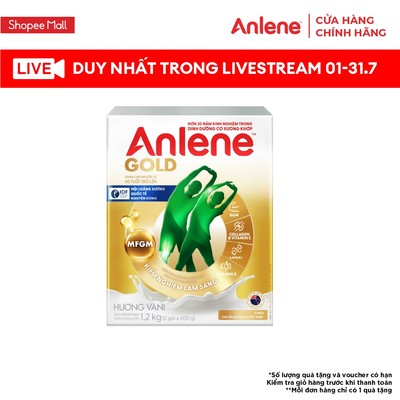 [Deal độc quyền BeyondK] Sữa Bột Anlene Gold Hương Vani 1.2kg