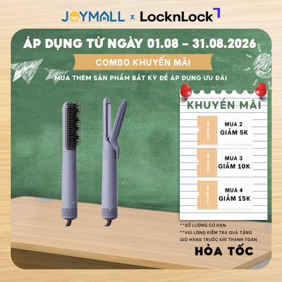 Máy Tạo Kiểu Tóc Đa Năng LocknLock ENA236PUP 210W, Hàng Chính Hãng, Duỗi, Uốn, Chải - JoyMall