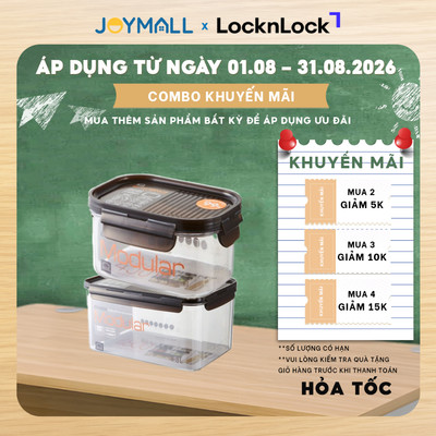 Hộp Bảo Quản Thực Phẩm LocknLock Bisfree Modular Container Nhiều Size, Hàng Chính Hãng - JoyMall