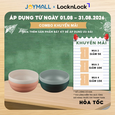 Bộ 2 Tô Chống Trượt Cho Bé Ăn Dặm LocknLock Little Luv HPP961, Hàng Chính Hãng - JoyMall