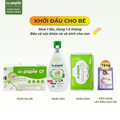 KHỞI ĐẦU CHO BÉ - Chăm Sóc Da Bé Từ Ngày Đầu Đời, Bảo Vệ Bé Khỏi Rôm Sảy Mẩn Đỏ, Ốm Sốt, Hăm Bỉm Dr.Papie