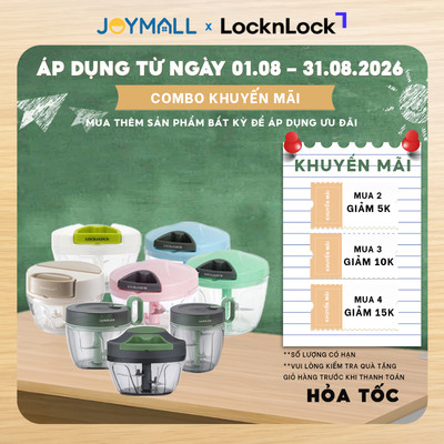 Dụng cụ xay tỏi ớt LocknLock CKS308 CKS309 CKS310 - Hàng chính hãng, kéo tay đơn giản - JoyMall