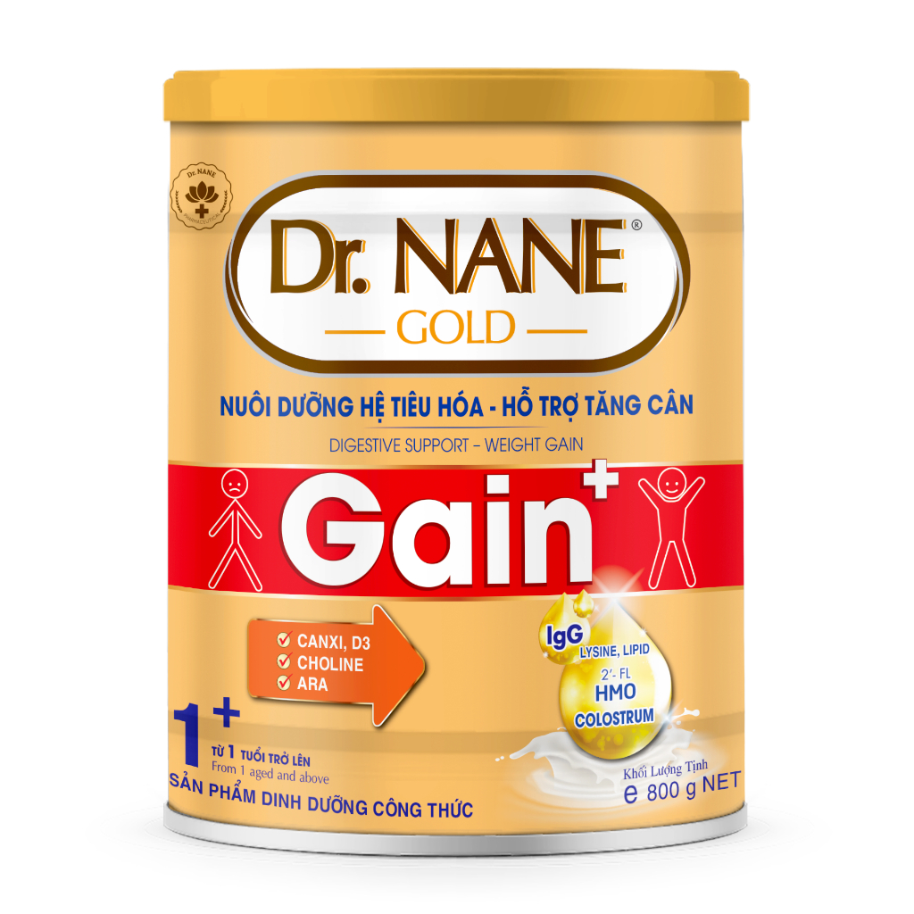 THỰC PHẨM BỔ SUNG Dr.NANE GAIN+ + – NUÔI DƯỠNG HỆ TIÊU HÓA – HỖ TRỢ TÂNG CÂN