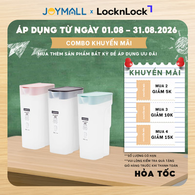 Bình Nước Nhựa LocknLock Handle Bottle HAP818 2.1L, Hàng chính hãng, có nắp, tay cầm - JoyMall