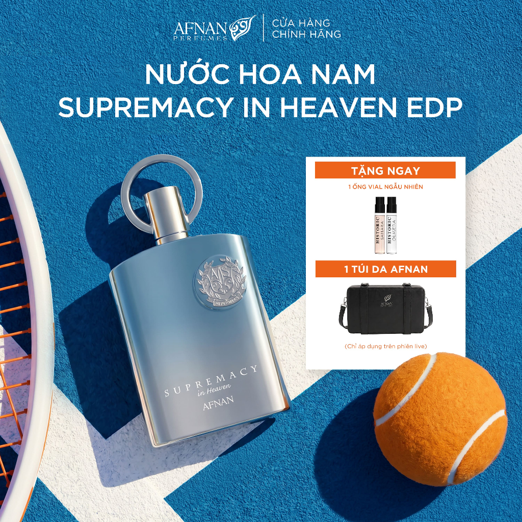 Nước Hoa Nam Afnan Supremacy In Heaven EDP 100ml - Hương Thơm Tươi Mát, Xạ Hương Nhẹ Nhàng