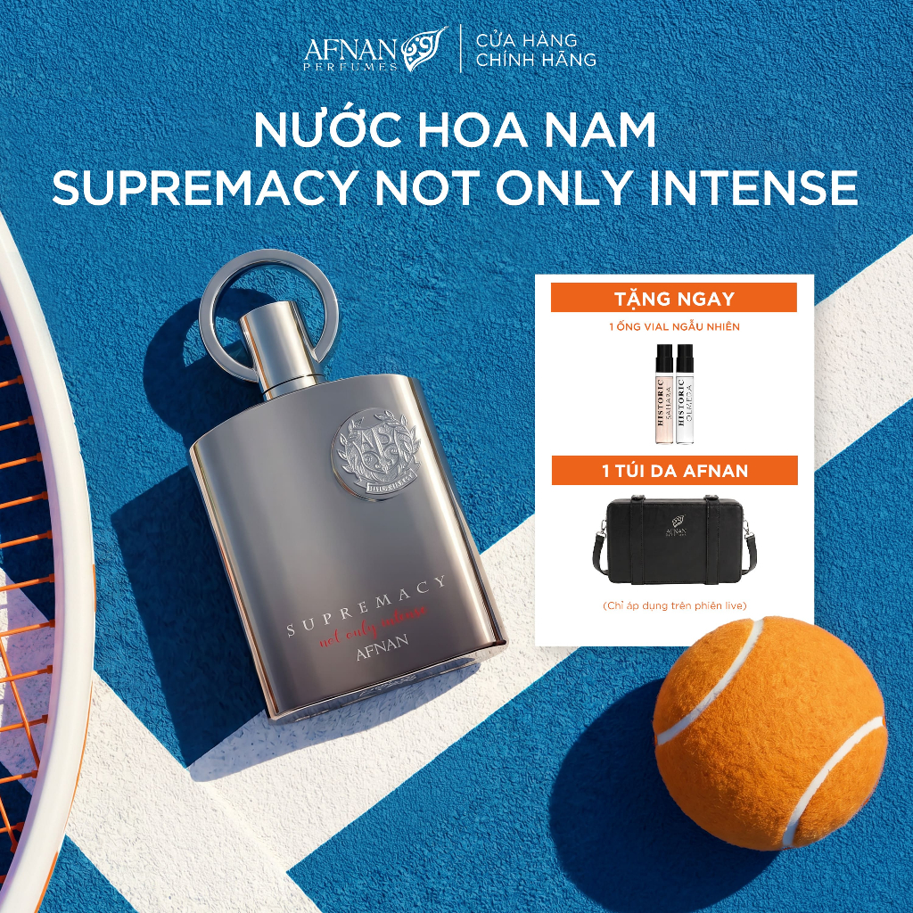 Nước Hoa Nam Afnan Supremacy Not Only Intense EDP 100ml - Hương Nam Tính, Mạnh Mẽ, Đẳng Cấp