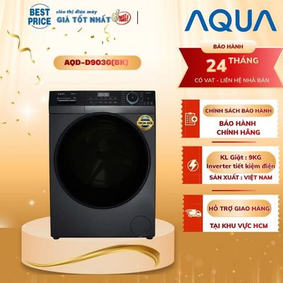 Máy Giặt Aqua Inverter 9 Kg AQD-D903G.BK