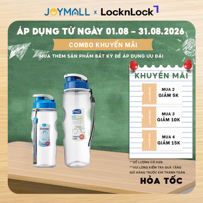 Bình nước thể thao nhựa LocknLock ABF721 500ml, ABF722 700ml, Hàng chính hãng, nhựa Tritan - JoyMall